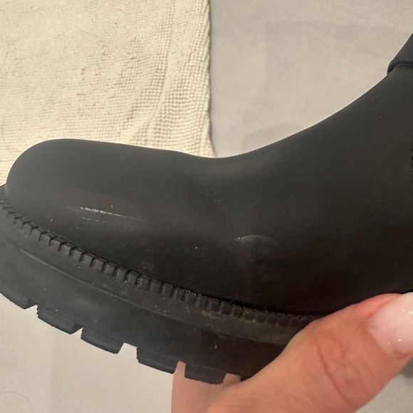 Aquatalia Women's Lillie Weatherproof Matte Leather Moto Booties - Size 8 - Picture 10 of 12